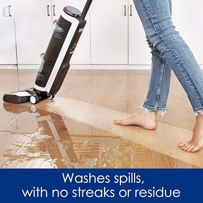 Tineco Floor ONE S3 Cordless Hardwood Floors Cleaner Lightweight Wet Dry Vacuum Cleaners for Multi-Surface Cleaning with Smart Control System (Renewed)