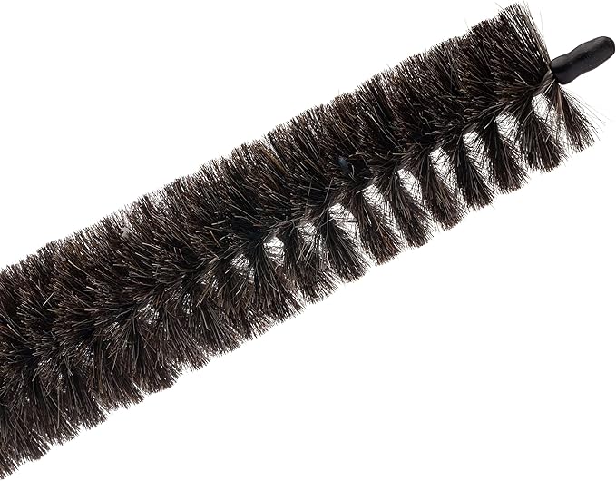 Redecker Dark Goat Hair Radiator Brush with Oiled Beechwood Handle 45-1/4-Inches