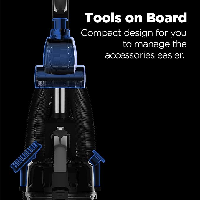 Eureka PowerSpeed Lightweight Upright Vacuum Cleaner for Carpet and Hard Floor Powerful Bagless Upright Vacuum Cleaner for Home Pets NEU181A Blue