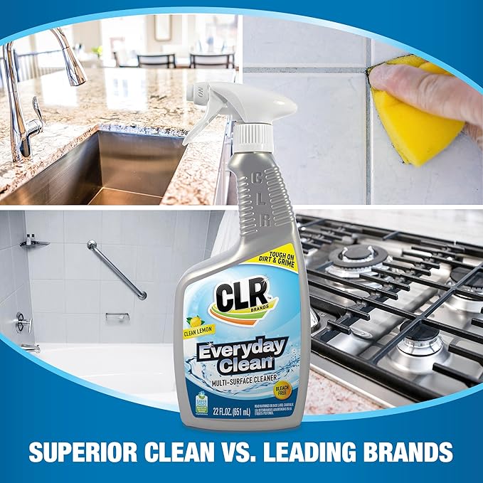 CLR Everyday Clean Clean Lemon 22 Ounce Spray (Pack of 6)