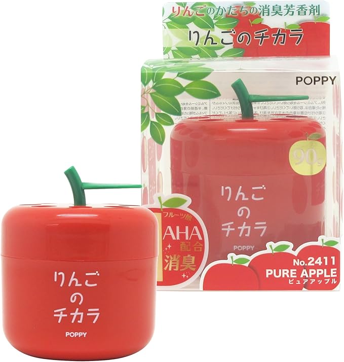 car air freshener 4 Packs Pure Apple Scent in Cute Apple Shape Container Best JDM Japan Car Home Office Air Freshener