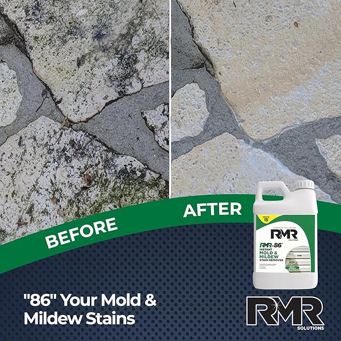 RMR-86 Instant Mold Stain and Mildew Stain Remover Spray - Scrub Free Formula 2.5 Gallon (320 Fl Oz)