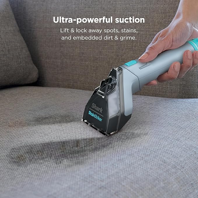 Shark StainStriker Portable Carpet Upholstery &amp Area Rug Cleaner Stain &amp Odor Remover Perfect for Car Interiors Nordic Blue PX202BRN