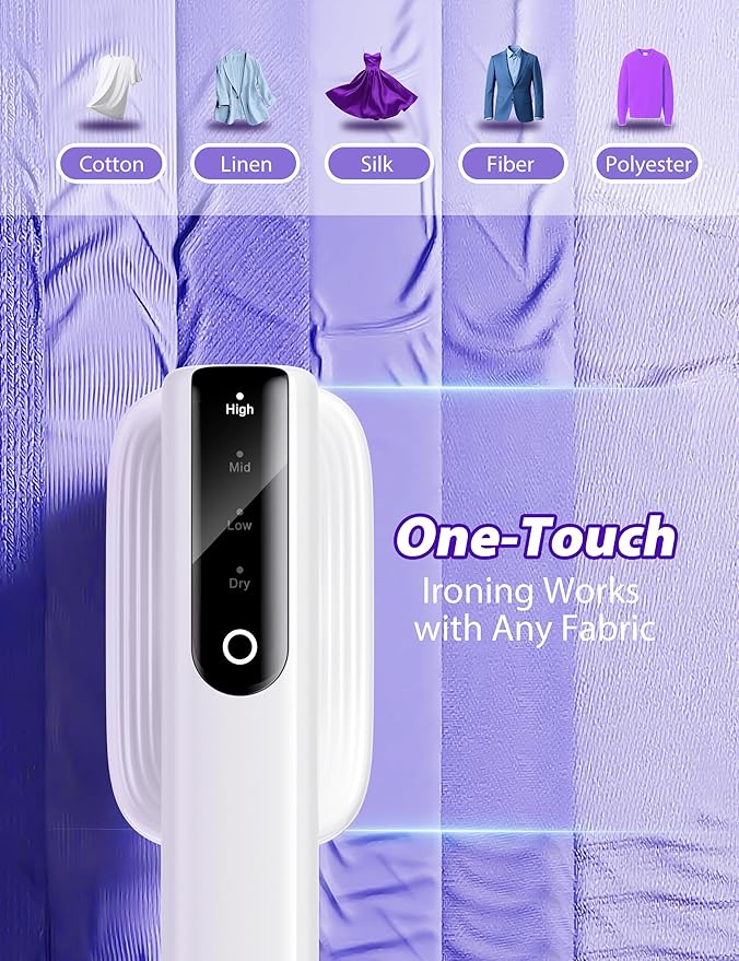 Sundu Iron with Steam1000W Steam Iron for Quilting &amp Sewing25g/min Steam Portable Handheld Garment Steamer20mins Runtime &amp 100ml Large Tank15s Fast Heat-upCeramic PanelWrinkle Remover fo