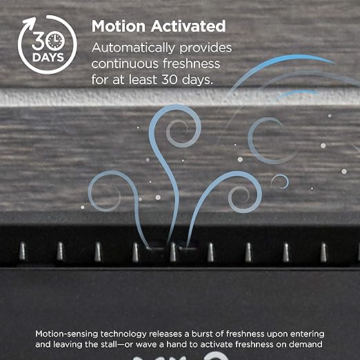 Georgia-Pacific ActiveAire Automated in-Stall Air Freshener Dispenser by GP PRO (Georgia-Pacific) Stainless Finish 56764 9.500 W x 1.170 D x 3.500 H