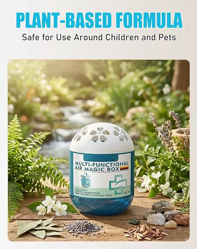 Multifunctional Air Magic Box - Indoor Air Purification Dust Removal Magic Box for Continuously Purifying the Air Plant-Based Formula for All Home (5)