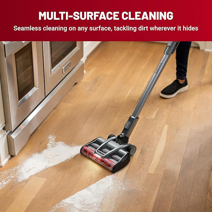 Hoover ONEPWR WindTunnel Emerge Pet+ Cordless Stick Vacuum Cleaner Lightweight Stick Vac Powerful and Quiet Cleaning Self Standing No Wall Mount Required Cordless Vacuum Cleaners for Home Use