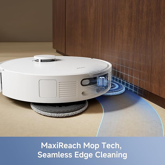 Mova E40 Ultra Robot Vacuum and Mop 19000Pa Suction Extenable &amp Liftable Mop All-in-One Station Auto-Empty Auto Washing &amp Hot Air Drying 360°Obstacle Avoidance App &amp Voice Control