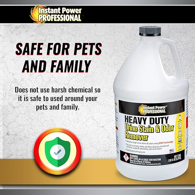 Instant Power Professional Heavy Duty Urine Stain &amp odor Remover 128 Fl Oz