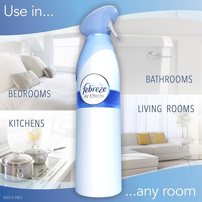 Febreze Air Freshener Air Effects Linen &amp Sky Air Freshener (1 Count 9.7 oz) (Pack of 9)