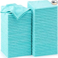 Nuenen Cleaning Cloths for Cars 16 x 16 Inch Ultra Absorbent Towels Drying Microfiber Reusable Cleaning Supplies House Kitchen Window Microfiber Towel(Teal Blue60 Pcs)