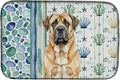 Caroline's Treasures Apricot English Mastiff Coastal Sea Glass Dish Drying Mat Absorbent Dish Drying Mat Pad for Kitchen Counter Dish Drainer Mat for Countertop 14 x 21 Multicolor
