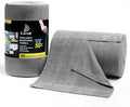 LIVOS Microfiber Cleaning Cloth Roll - 80 Pack Reusable Paper Towels Grey Tear Away Microfiber Towels for Cars Super Absorbent Lint Free Cleaning Rags for House Kitchen Window-11.5x11.5