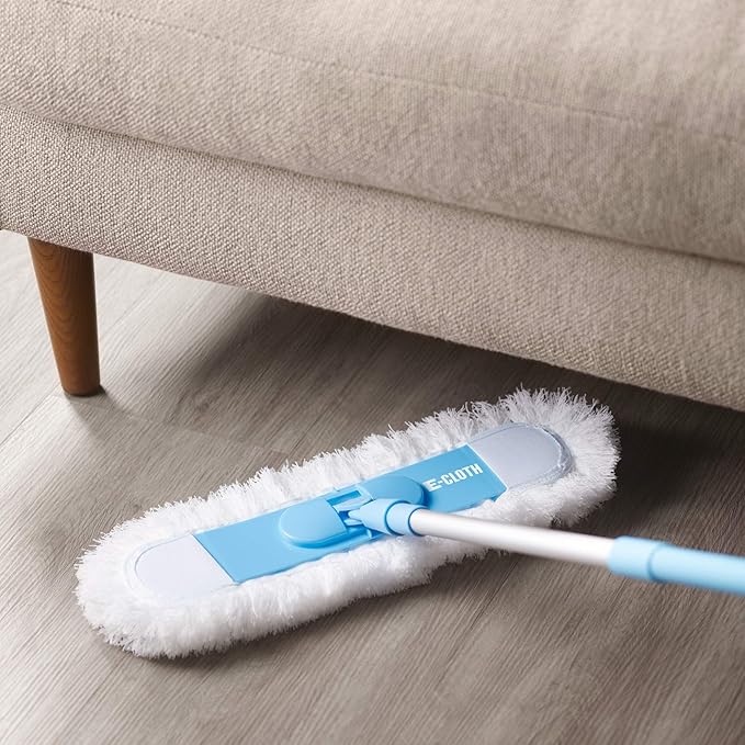 E-Cloth Flexi-Edge Floor &amp Wall Duster Reusable Dusting Mop for Floor Cleaning Floor Cleaner Ideal for Harword Tile Laminate and Other Hard Surfaces 100 Wash Guarantee 1 Pack