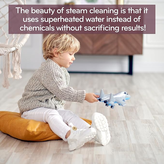 H2O HD Steam Mop &amp Handheld Steam Cleaner | 3-in-1 Floor Steamer | 1500W Power &amp 450ml Removable Tank | Foldable Storage | Hardwood Tile &amp Laminate Cleaner