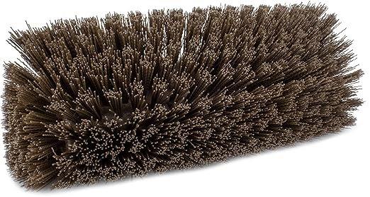 SPARTA Multi-Level Tile Scrub Brush 12 Wide Brush Head Heavy-Duty Tile Cleaning Brush with End Bristles for Commercial Tiles Tubs and Floor Plastic 12 Inches Brown