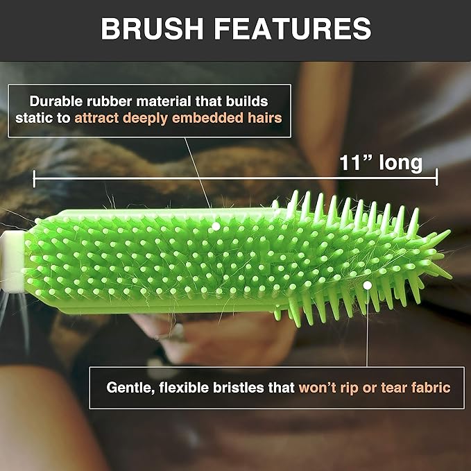 Dashka Cat Hair Removal Brush Hair Remover for Cat Removes Lint Fur and Hair from Clothing Furniture Carpet and Car