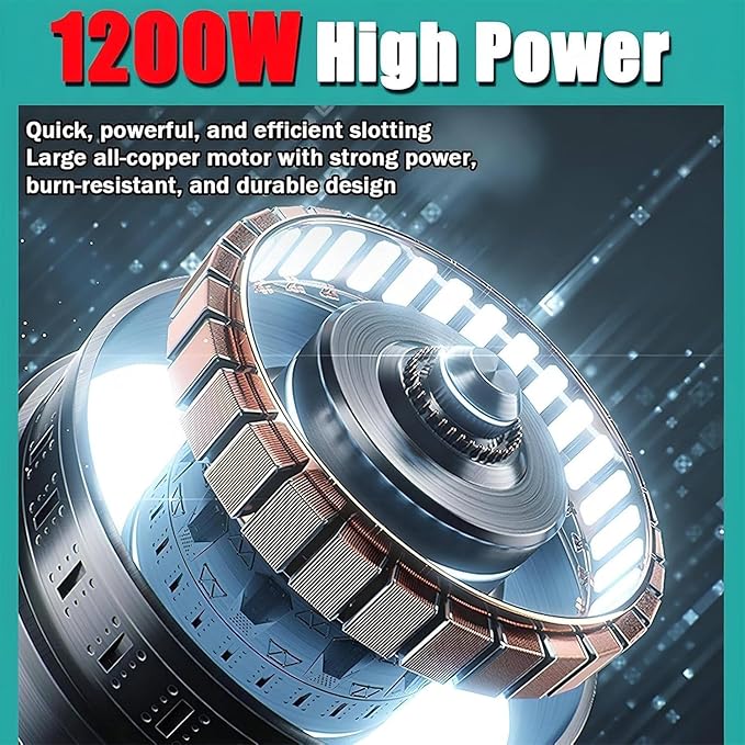 1200W Electric Tile Grout Remover Machine Ceramic Floor Cleaning Tile Joint Cleaner 3 Variable Speeds for Remove Old Grout and Cement for Ceramic Tile Repair