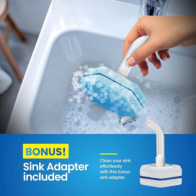 Disposable Prefilled Toilet Cleaning Scrubbers 60 Count