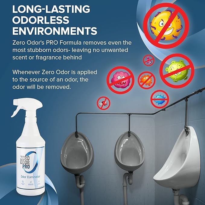 Zero Odor Pro - Commercial Strength Eliminator Odor Neutralizer Room Deodorizer Odor Eliminator Musty Smell - Strongest Odor Eliminator Trigger Spray (32-ounce) (Pack of 2)