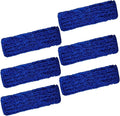 KLEEN HANDLER 6 Pack of 18 Inch Microfiber Dust Mop Large Washable Commercial Mop Head Replacement Sweeper Janitorial Dust Mops Blue