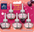 Glade PlugIns Refills Air Freshener Scented and Essential Oils for Home and Bathroom Crisp Cranberry Champagne 3.35 Fl Oz 5 Count