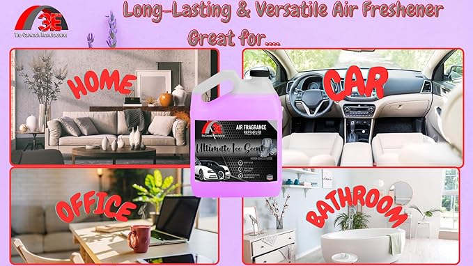 3E Ultimate Ice Scent Air Freshener Deodorizer and Odor Eliminator Ready-to-Use fragrance All Natural | Great for Cars Trucks SUVs RVs &amp More (128 oz) 1 Gallon Made in the USA