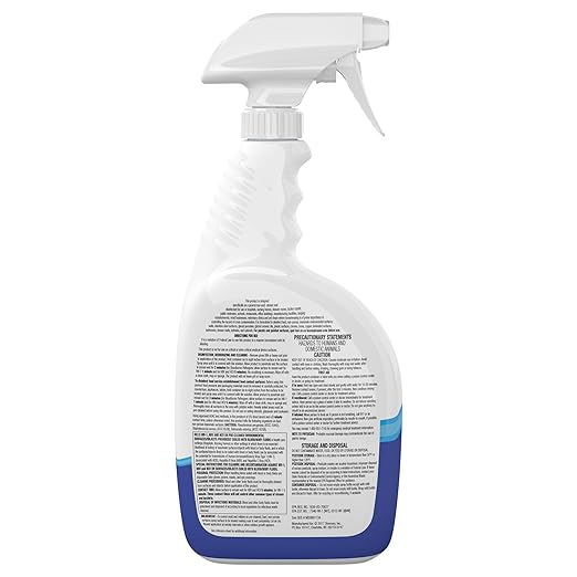 VIREX Diversey CBD540533 All Purpose Disinfectant Cleaner - Kills 99.9% of Germs and Eliminates Odors Lemon Scent Ready-to-Use 32-Ounce (Pack of 8)