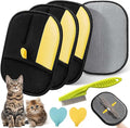 Electrostatic Pet Hair Removal Glove Static Removal Gloves for Pet Hair Reusable Double Sided Electrostatic Pet Hair Remover for Couch Furniture Carpet Car Seat (3PCS)