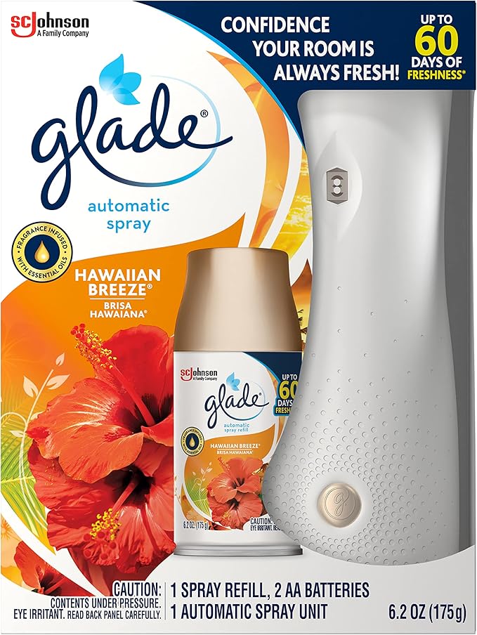 Glade Automatic Spray Air Freshener Starter Kit (6.2 Ounce (Pack of 3))