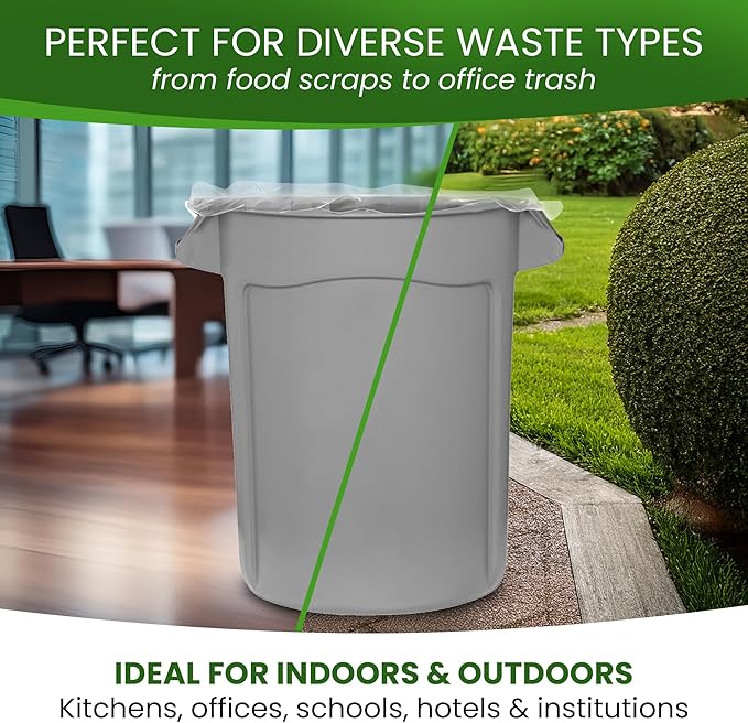 Betta 40-45 Gallon Clear High-Density Trash Bags 150 Count Box (40x48-inch) Commercial Medium-Duty Garbage Can Liners