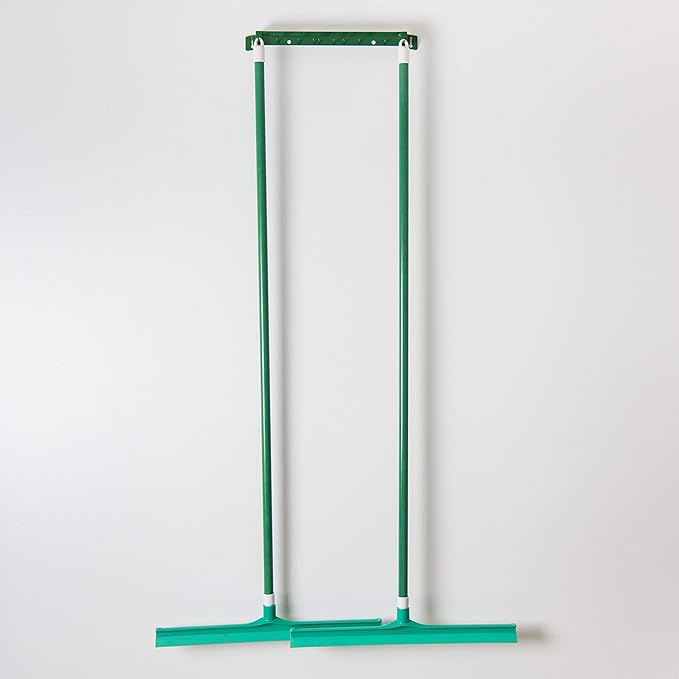 SPARTA 3656709 Plastic Floor Squeegee Shower Squeegee Heavy Duty Squeegee With Rubber Blade For Windows Glass Shower Doors Floors Windshields 20 Inches Green (Pack of 6)