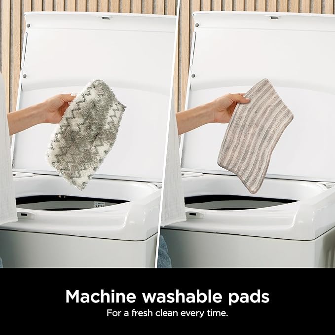 Shark Genuine Steam Mop Replacement Pads 2 Pack – 1 Dirt Grip &amp 1 Scrub Pad Included Machine Washable Designed for Sealed Hard Floors Compatible with Shark S1000 &amp S2000 Series ONLY 1153FC