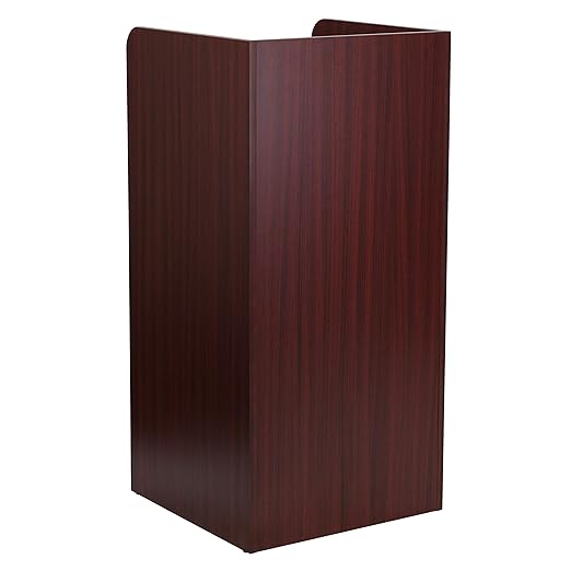 EMMA + OLIVER Wood Tray Top Receptacle in Mahogany