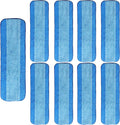 9 Pack Microfiber Cleaning Pads Reusable Microfiber Mop Pads for 18 Inch Mop Hardwood Floor Replacement Cleaning Mop Pads Machine Washes