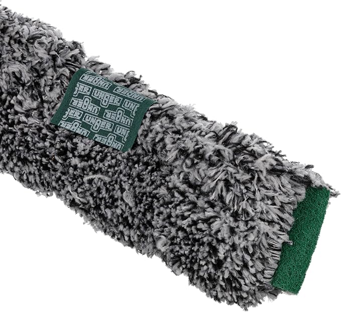 Unger Commercial Black Series 14 Power Washer Sleeve – High-Absorption Microfiber with Integrated Scrub Pad for Streak-Free Window Cleaning BS350