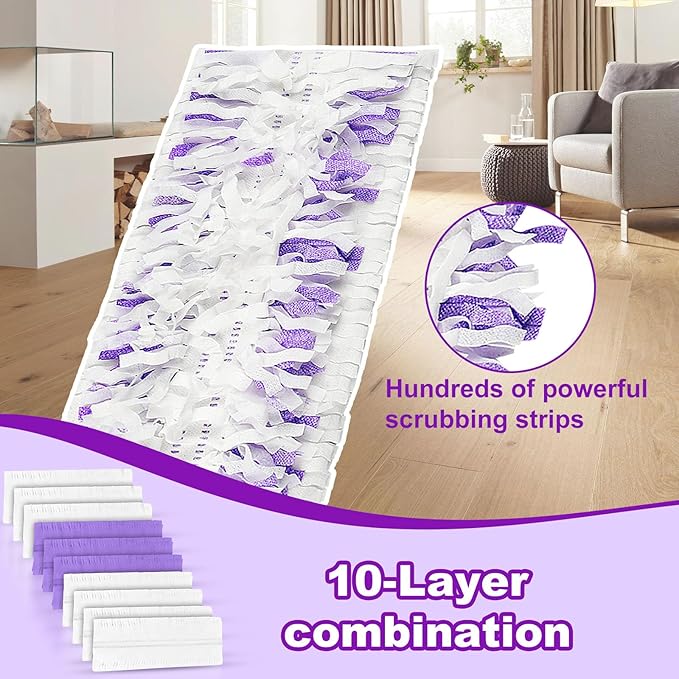 48 Pack PowerMop Refills Pads for Swiffer PowerMop Multi-Surface Mops and PowerMop Wood MopsDisposable mop Pads Replacement for Floor Cleaning.