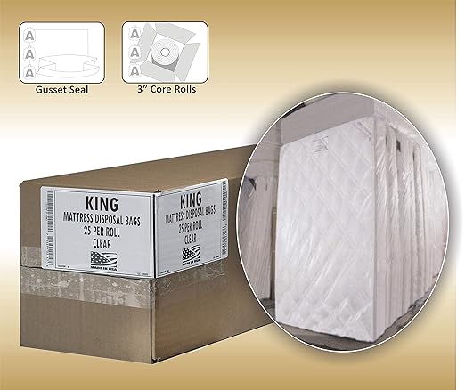 Aluf Plastics High Performance 3.0 MIL (eq) Clear Mattress King Bag - 90 x 95 (Pack of 25)