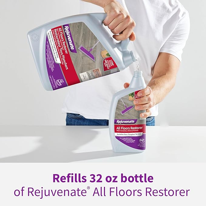 Rejuvenate All Floors Restorer Fills Scratches Shines And Protects All Floor Types Including Hardwood Laminate Vinyl And Tile 1 Gallon