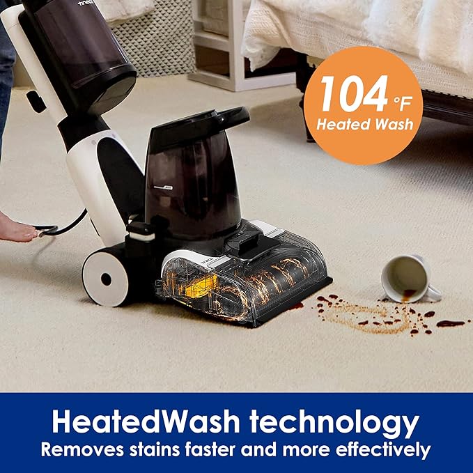 Tineco CARPET ONE Smart Carpet Cleaner Machine Lightweight Carpet Shampooer and Portable Upholstery Cleaner with LED Display Pet Carpet Cleaner with Spot Cleaner