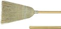 Weiler 44008 Corn Fiber Heavy-Duty Wire Banded Warehouse Broom with Wood Handle 1-1/2 Head Width 57 Overall Length Tan