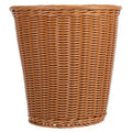 Zerodeko Woven Rattan Trash Can Open Wastebasket 29x29cm Imitated Rattan Style Home Rubbish Storage Container for Kitchen Bathroom Bedroom
