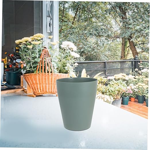 3pcs Small Plastic Trash Cans Lidless Wastebaskets for Office Bedroom Living Compact PP Garbage Bins for Paper and Sundries Storage Space Saving Home Recycling Bins