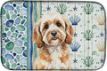 Caroline's Treasures Cavapoo Coastal Sea Glass Dish Drying Mat Absorbent Dish Drying Mat Pad for Kitchen Counter Dish Drainer Mat for Countertop 14 x 21 Multicolor
