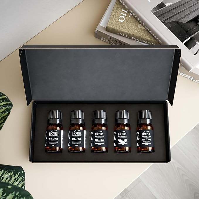 AirScent Hotel Diffuser Oil Gift Set - Buyers’ Best Picks - 10 mL 0.34 fl oz Hotel Fragrance Oil Gift Set - Inspired by The Baccarat NYC My Way and Capri Brezza and Other Hotel Scent Samples