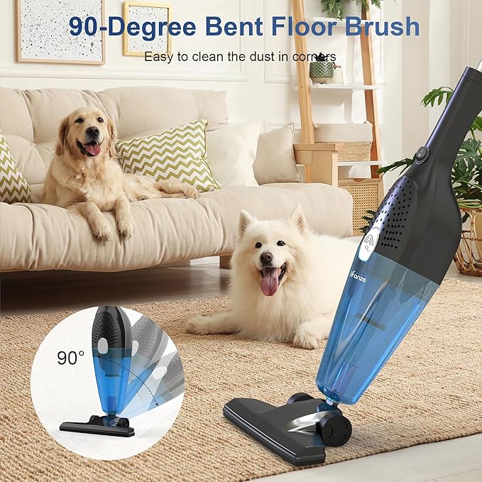 TBBSC Corded Stick Vacuum Cleaners 25KPa Lightweight Handheld Multi-Surface 3-in-1 Small Vacuum Cleaners 1000W Motor Household Vacuum for Home Hardwood Floor Carpet Car Pet Hair Black