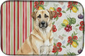 Caroline's Treasures Anatolian Shepherd Dog Vegetables Dish Drying Mat Absorbent Dish Drying Mat Pad for Kitchen Counter Dish Drainer Mat for Countertop 14 x 21 Multicolor