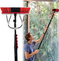 Window Cleaning Poles Water Fed Pole Kit3.6-11M Length Water Fed BrushWater Fed Cleaning SystemOutdoor Window Cleaner Hose Cleaning Tool for Window Glass20ft/6m-1