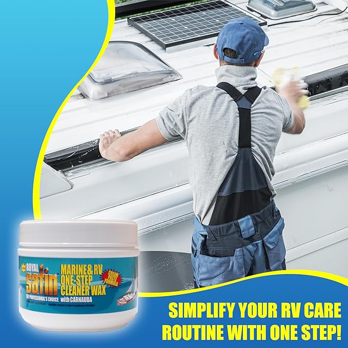 Garry's Royal Satin Marine &amp RV ONE STEP Cleaner Wax (1 Quart)
