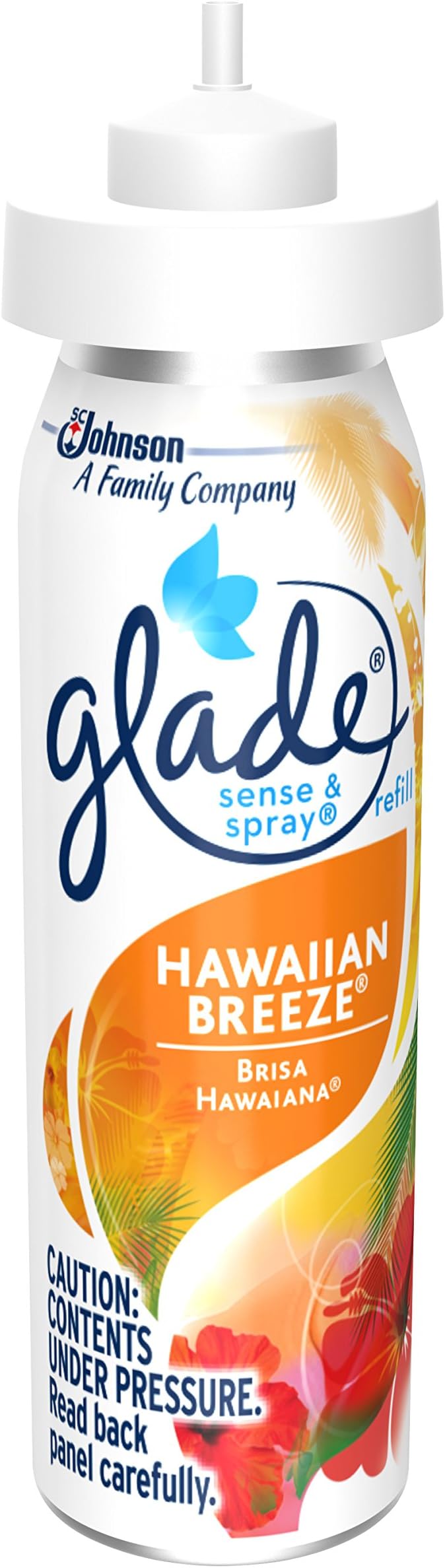 Glade Sense &amp Spray Automatic Air Freshener Refill Hawaiian Breeze (Pack of One 0.86 Oz) or (Pack of Two 0.43Oz)